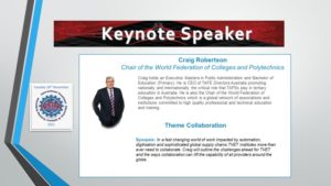 Craig Robertson International Vocational Education and Industry Training Association Symposium